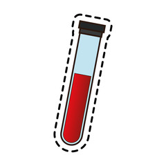 Blood tube icon. Medical health care hospital and emergency theme. Isolated design. Vector illustration