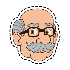 Man cartoon icon. Male avatar person people and human theme. Isolated design. Vector illustration