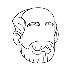 Man cartoon icon. Male avatar person people and human theme. Isolated design. Vector illustration