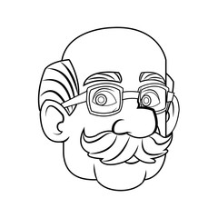 Man cartoon icon. Male avatar person people and human theme. Isolated design. Vector illustration