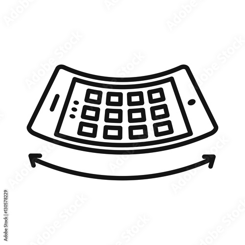 Download "mobile flexible display illustration design" Stock image ...