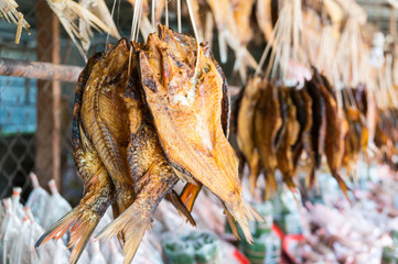 Dried fish at the Market