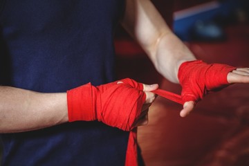 Boxer wrapping boxing strap