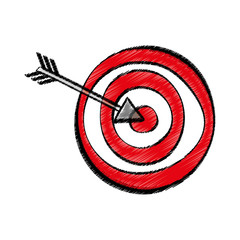 Target dartboard game icon vector illustration graphic design