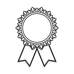 isolated ribbon award icon vector illustration graphic design