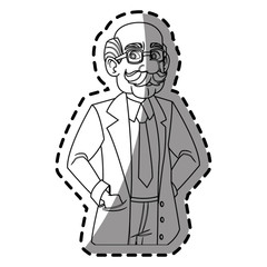 Doctor cartoon icon. Medical health care hospital and emergency theme. Isolated design. Vector illustration