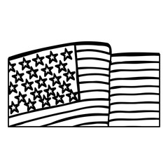 USA flag emblem icon vector illustration graphic design