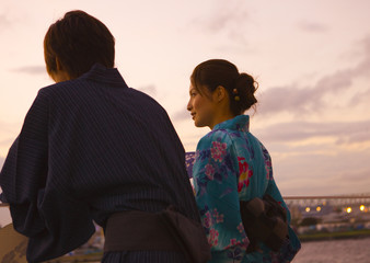 Couple in yukatas