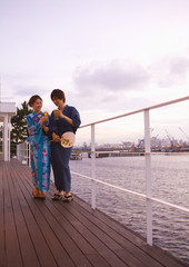 Couple in yukatas
