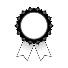 isolated ribbon award icon vector illustration graphic design