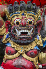 Fototapeta premium Balinese God statue in Central Bali temple. Indonesia