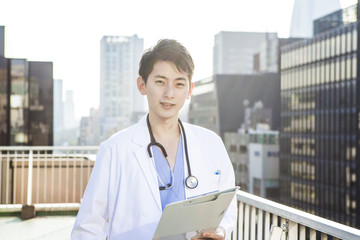 Handsome male doctor