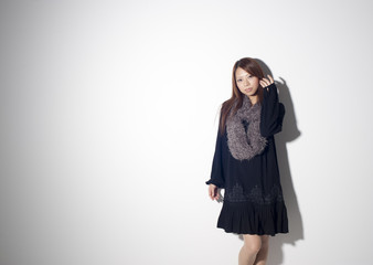 Portrait of young woman