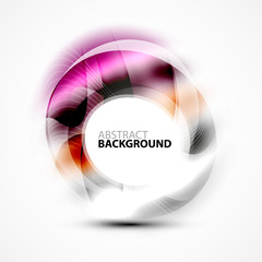 Shiny blurred cicrle template