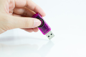Hand and flash drive , Business,Concepts And Ideas,Technology,Computer,Dtata