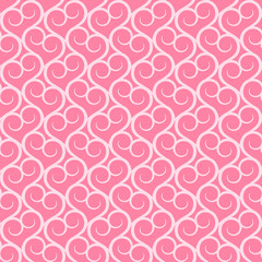 Seamless heart pattern. Vector love wallpaper.  Wrapping background packaging paper. Textile pattern.