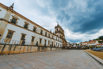 Fototapeta na wymiar Alcobaca monastery (Mosteiro de Santa Maria de Alcobaca). Unesco world heritage. Alcobaca. Portugal