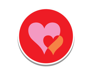 twin heart icon
