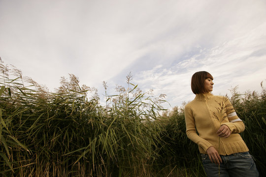 Woman in the field