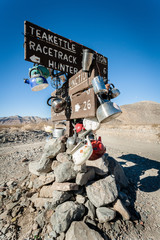 Tea Kettle Junction near the Racetrack in Death Valley, CA, USA