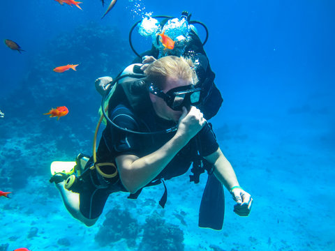 Обучение дыханию под водой. Дайвинг в Египте