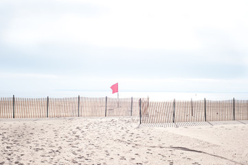 Ocean,beach, red flag