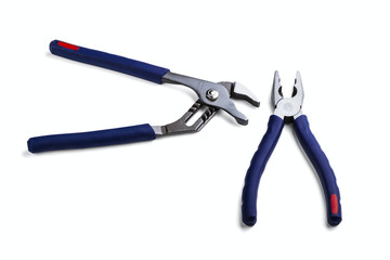 Wire cutting and flat-nose pliers