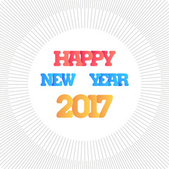 graphic happy new year 2017, vector