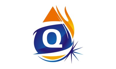 Water Fire Flame Gas Oil Initial Q