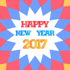graphic happy new year 2017, vector