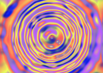 アブストラクト　液体の波紋