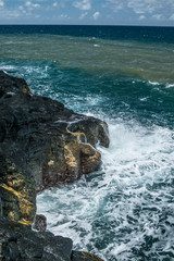 mer agité sur Tahiti