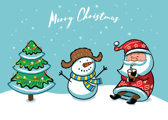 Santa Claus Christmas card