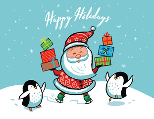 Santa Claus Christmas card