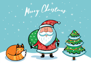 Santa Claus Christmas card