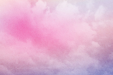 soft cloud and sky with gradient color and grunge texture