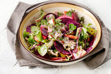 Fresh Salad with beet.