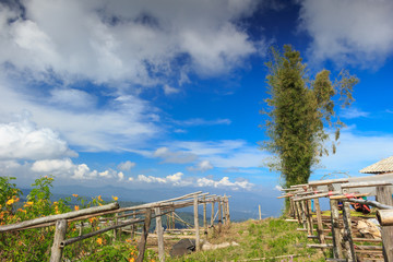 2016/12/01 タイチェンマイ風景山　田舎　空