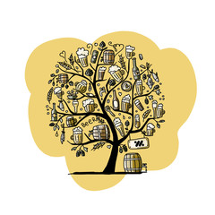 Beer tree, sketch for your design