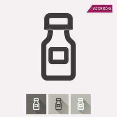 Medicine bottle - vector icon.