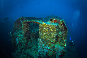 Diver on SS Thistlegorm
