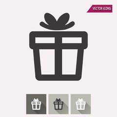 Gift Box - vector icon.
