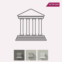 Naklejka premium Court - vector icon.