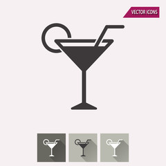 Cocktail - vector icon.