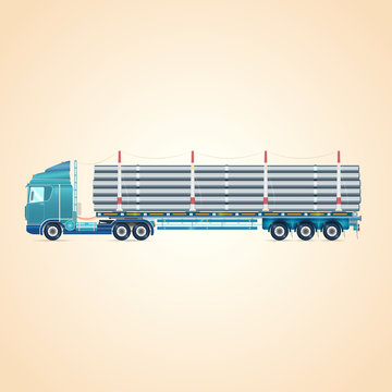 Pipe carrier. Illustration