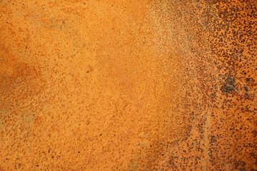 rusty and old background with empty area for support text. damage or antique surface from industry workshop. corrosion of steel surface by rusty and will be impact with structure of machine.