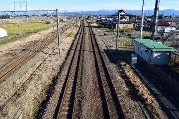 羽越本線の線路