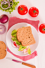 Sandwich bread.
