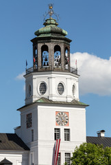 Obraz premium The Neue Residenz Clock Tower in Salzburg . Austria