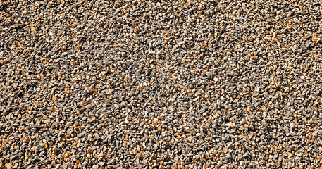 Texture with small gravel from limestone.